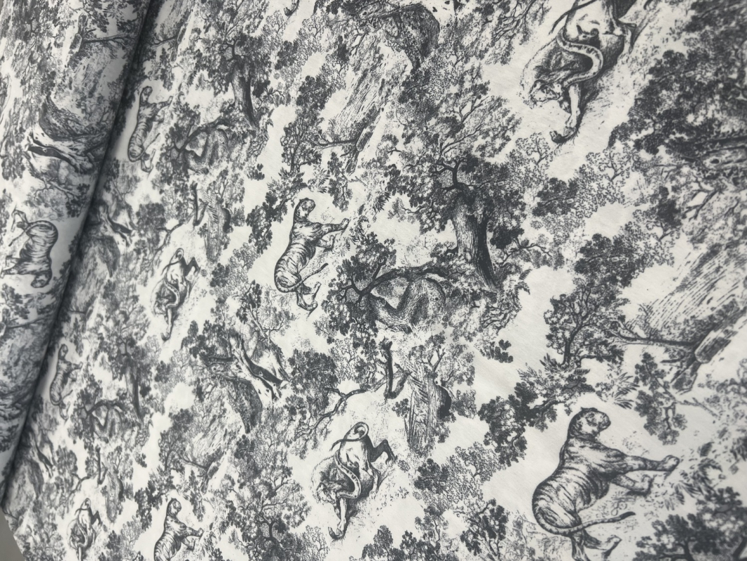 Puplin Streč Print 01