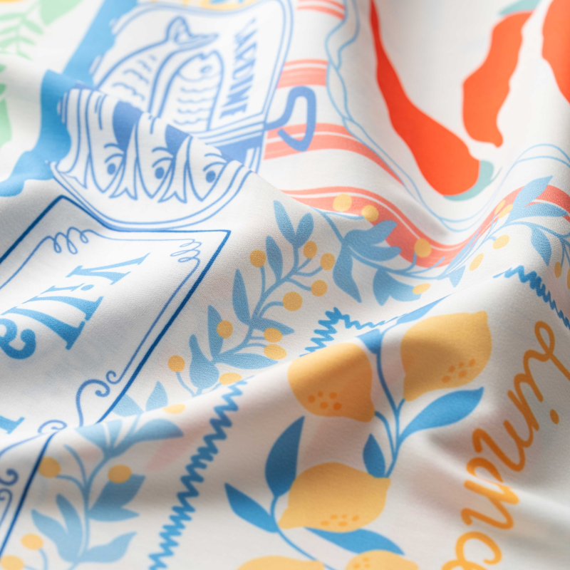 Puplin Streč Print 16