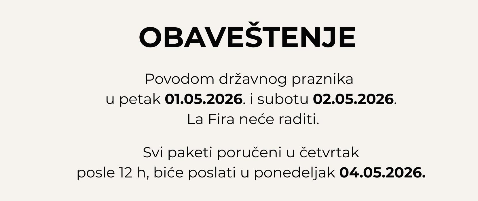 Obaveštenje